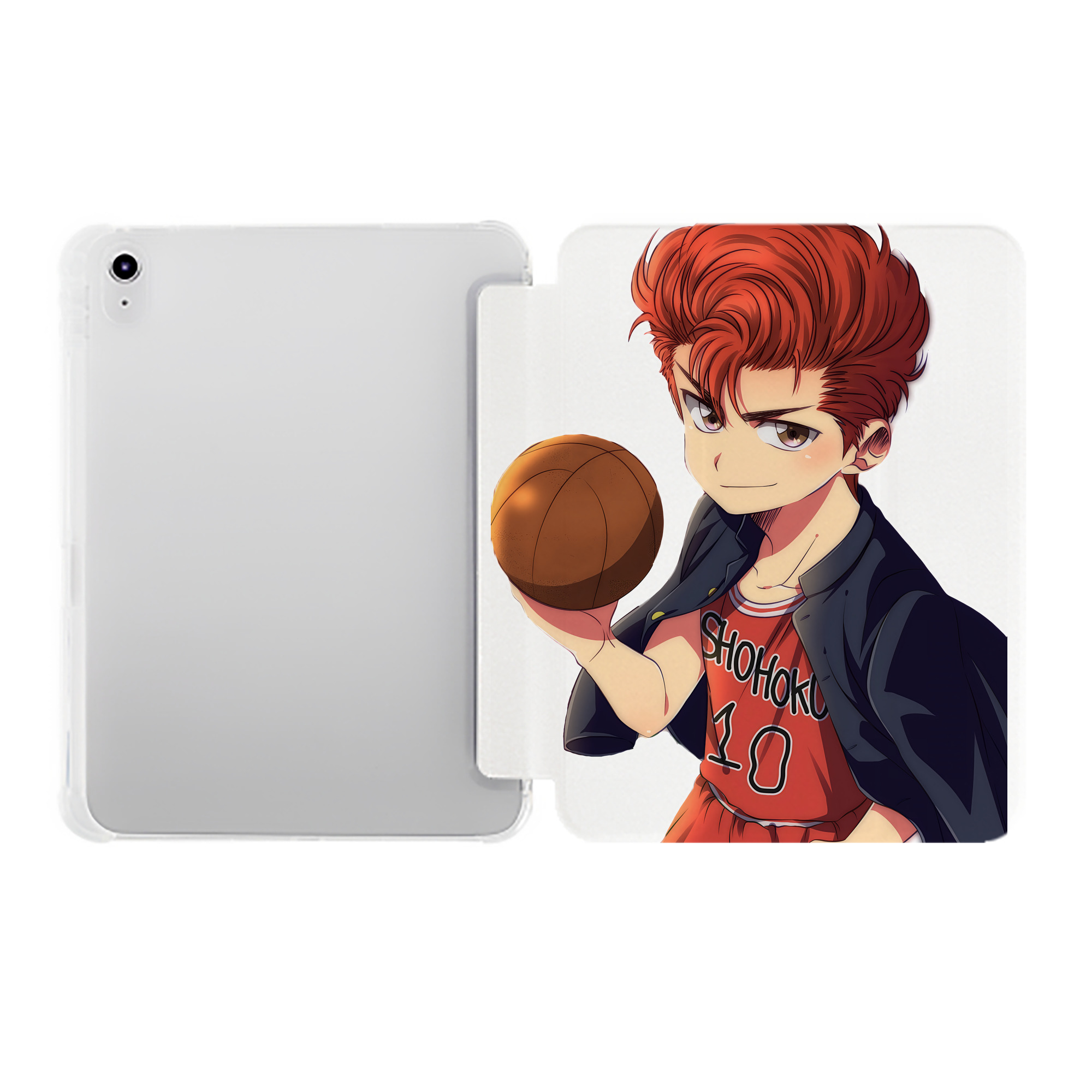 （画像用） SLAM DUNK／スラムダンク IPad ケース ペン収納付き 三つ折りスタンド PUレザー×シリコン 対応機種9.5/10.5/10.9インチ